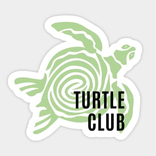 Turtle Club Sticker